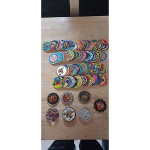 Over 75 POG Brand Mixed Lot of Pogs And Slammers The World Federation Disney